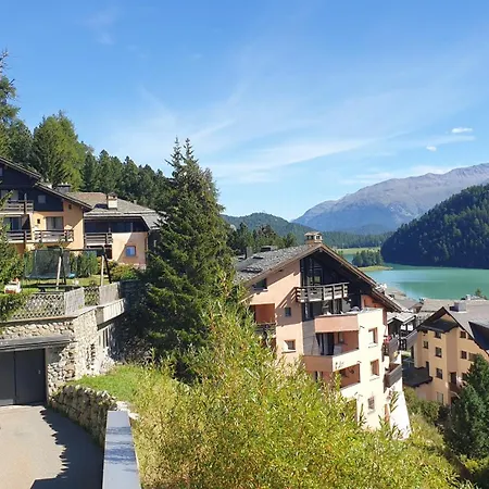 Chesa Bellaval, Haus La Vuolp 2 1 2 Zimmerwohnung Apartment Silvaplana